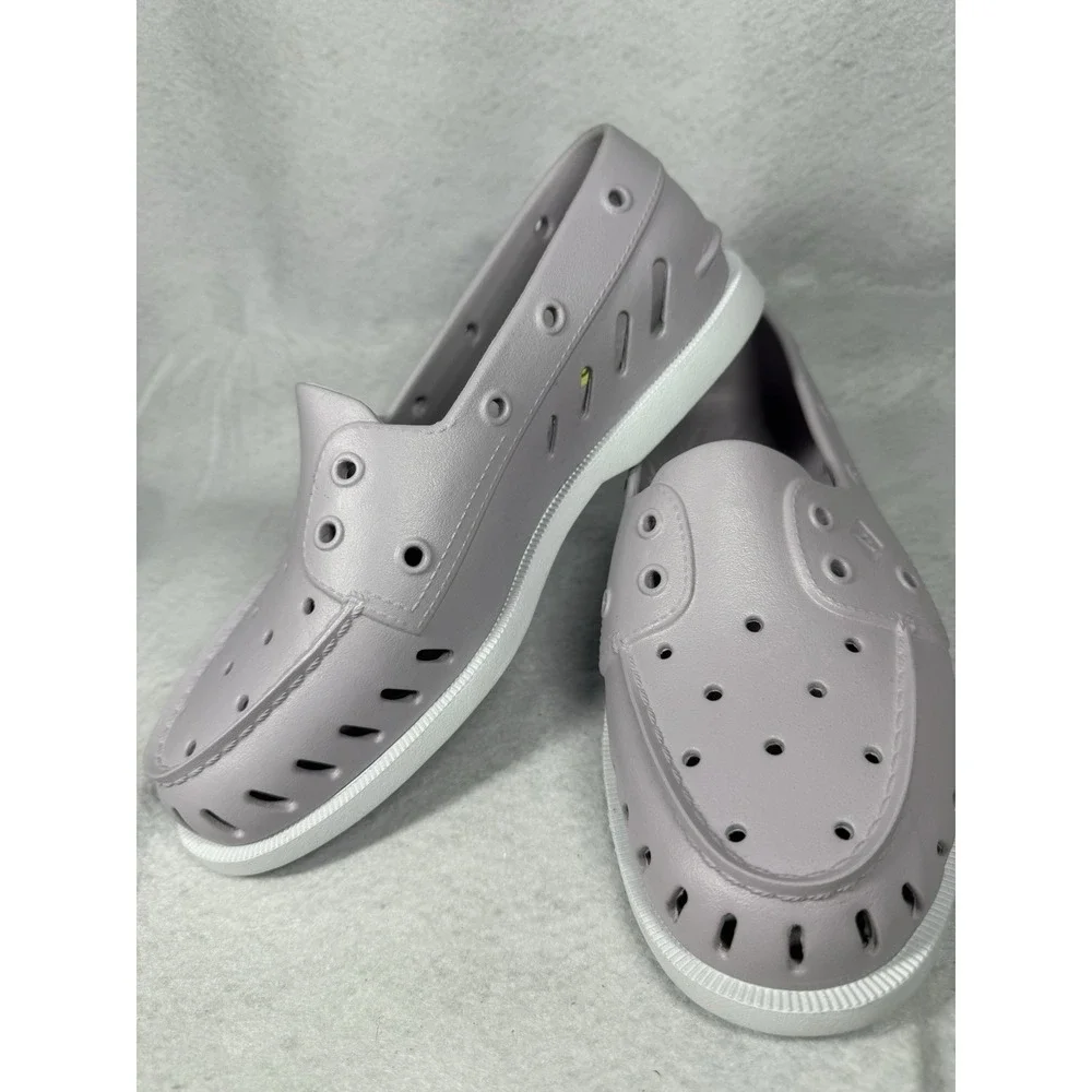Women's Size 9M Sperry Top Sider Purple Float Non-Marking Slip On Boat Shoes